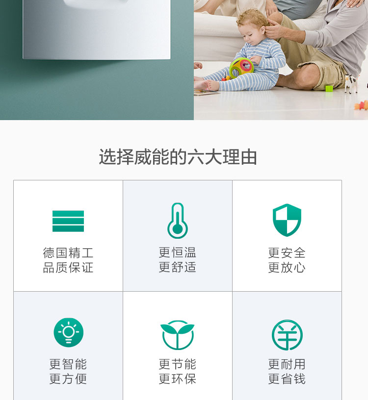 威能原装进口标准系列24kw采暖热水两用壁挂炉(图4)