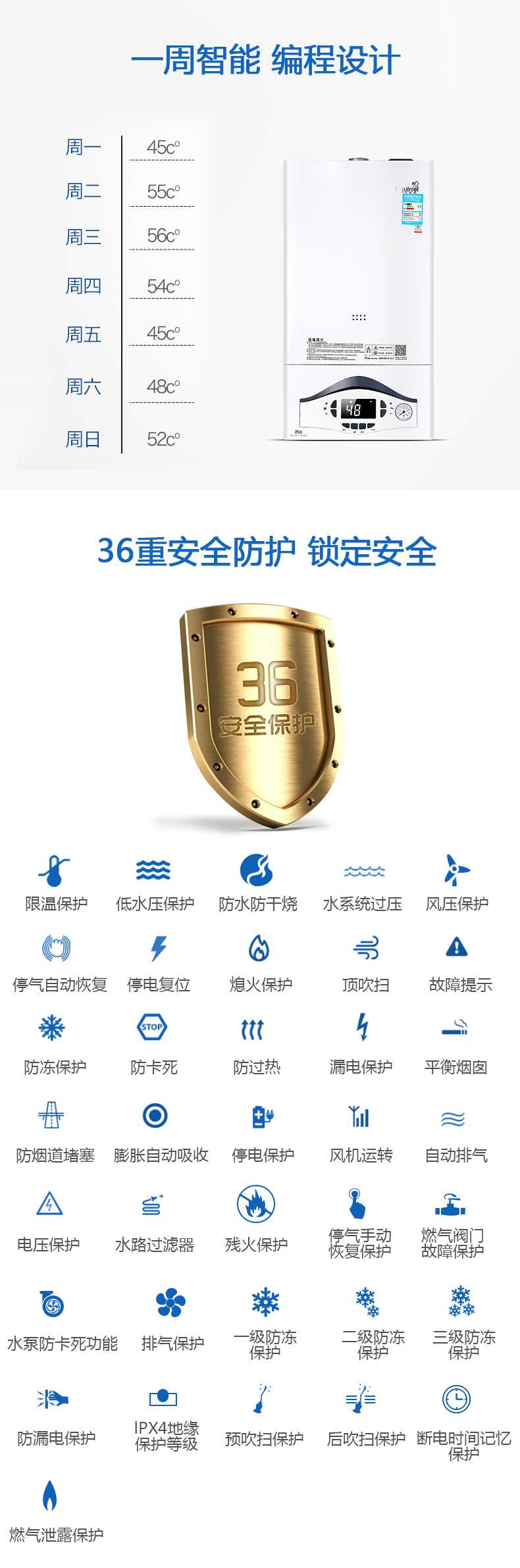 小松鼠壁挂炉智能升级款B5plus   SP18-B5 PLUS(图4)