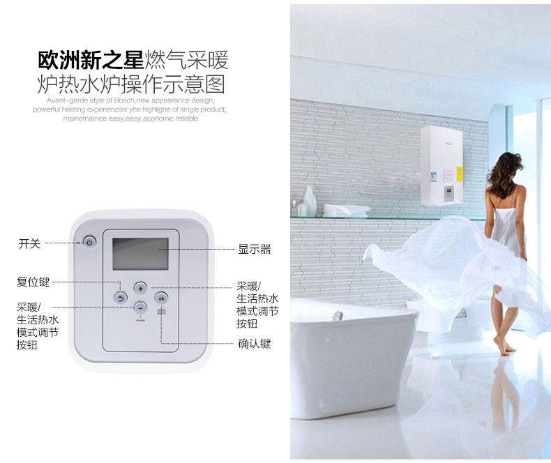博世新欧洲之星GAZ6000(24kw采暖热水壁挂炉)(图13)