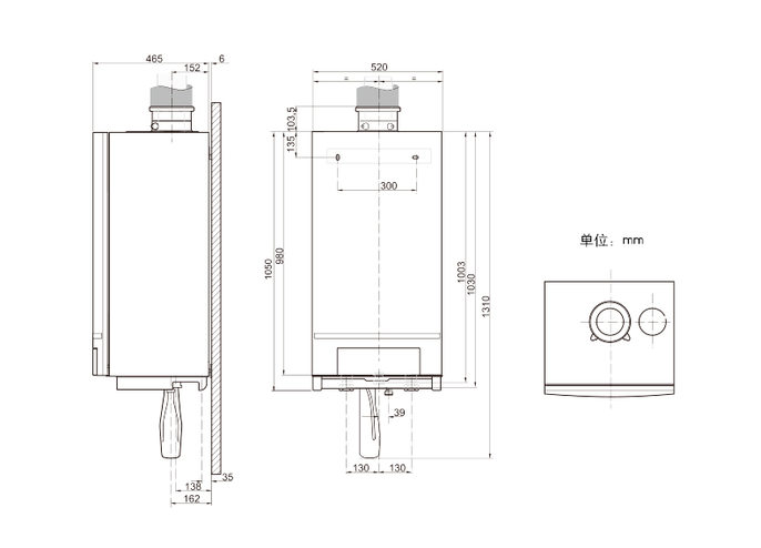 德国博世欧洲至臻65kw冷凝燃气采暖壁挂炉(图14)