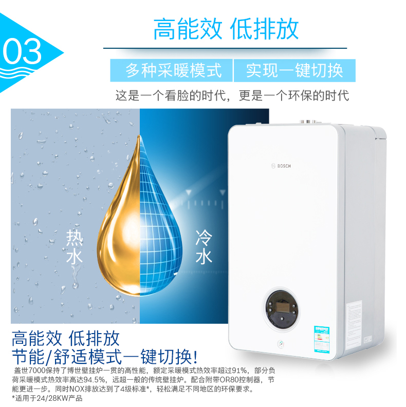 博世盖世7000壁挂炉L1P26-G7000W 24kw(图10)