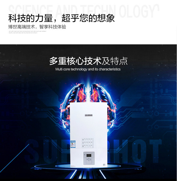 博世（BOSCH）原装进口新欧洲之星24kw采暖热水壁挂炉概述
