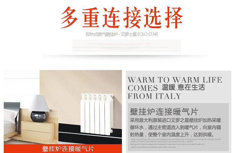 依玛艾罗之星EOLO STAR 24千瓦采暖热水两用壁挂炉(图9)