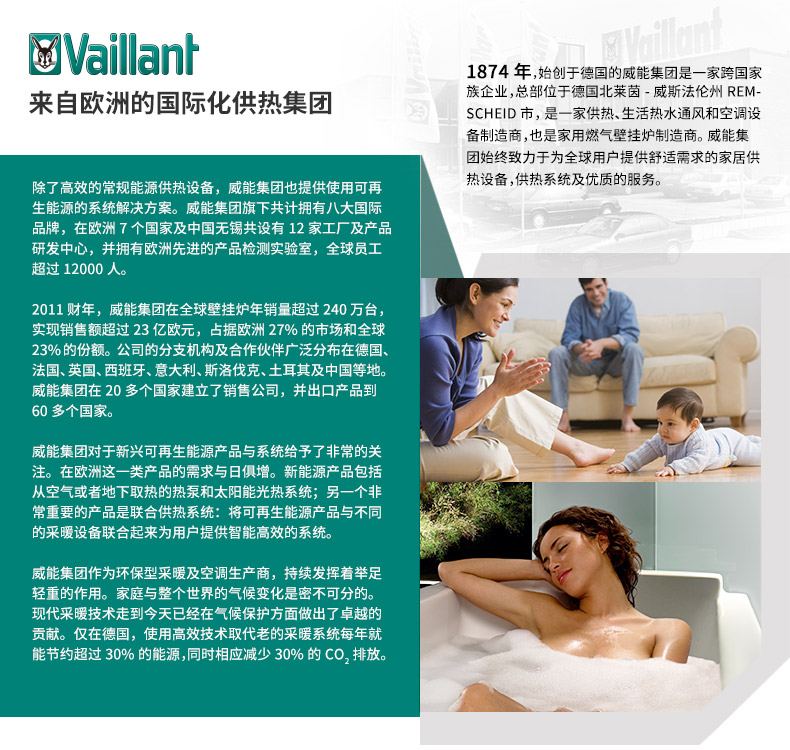 威能冷凝壁挂炉25kw原装进口采暖热水两用(图2)