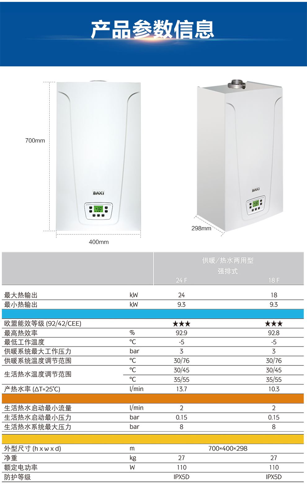 英国八喜MAIN5标准型燃气壁挂炉18kW两用锅炉(图14)
