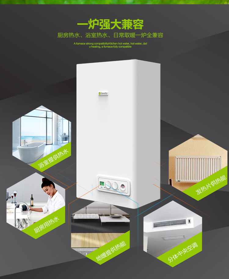 Beretta贝雷塔燃气壁挂炉诺曼MYNUTE Mini 24性能优点如下