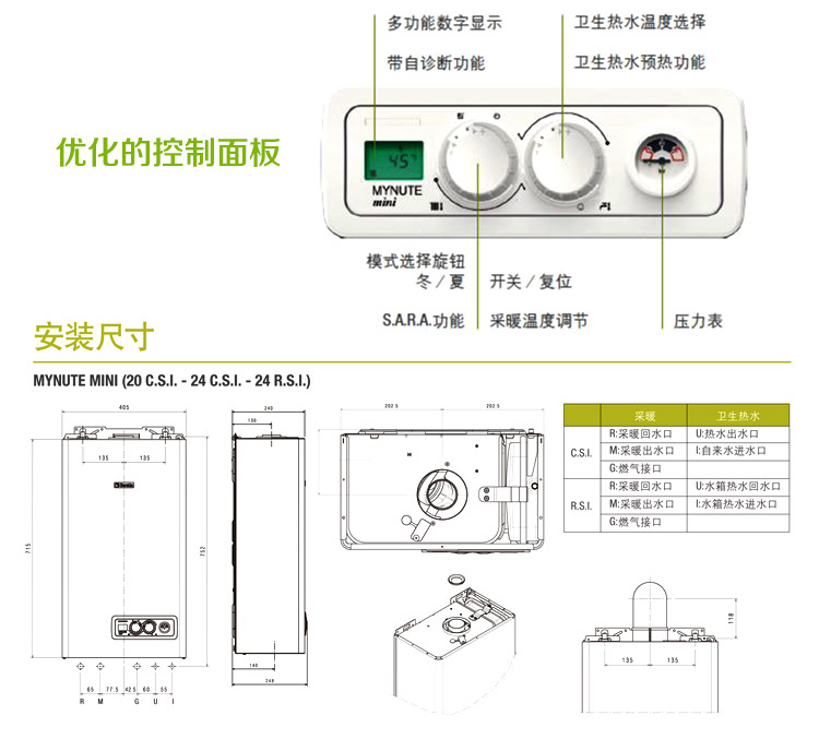 贝雷塔燃气壁挂炉诺曼MYNUTE Mini 24kw(图13)